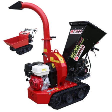 Le broyeur automoteur Zanon BX 90 Cingo autotracté à chenille sur brouette motorisée  - Moteur Honda GX390-Neuf