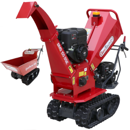 GeoTech-Broyeur autotracté sur chenilles - brouette motorisée GeoTech-Pro BMS155 BS - Moteur B&S XR2100-Neuf