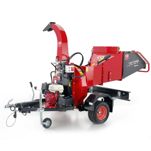 Ceccato Olindo-Broyeur thermique professionnel Ceccato Tritone Super Monster avec châssis sur roues GX390 - à tracter